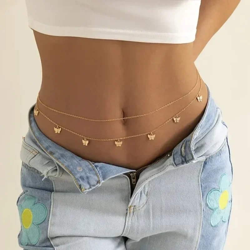 Body Jewelry By The Chain Gang - Nuovo fascino sexy doppio strato catena