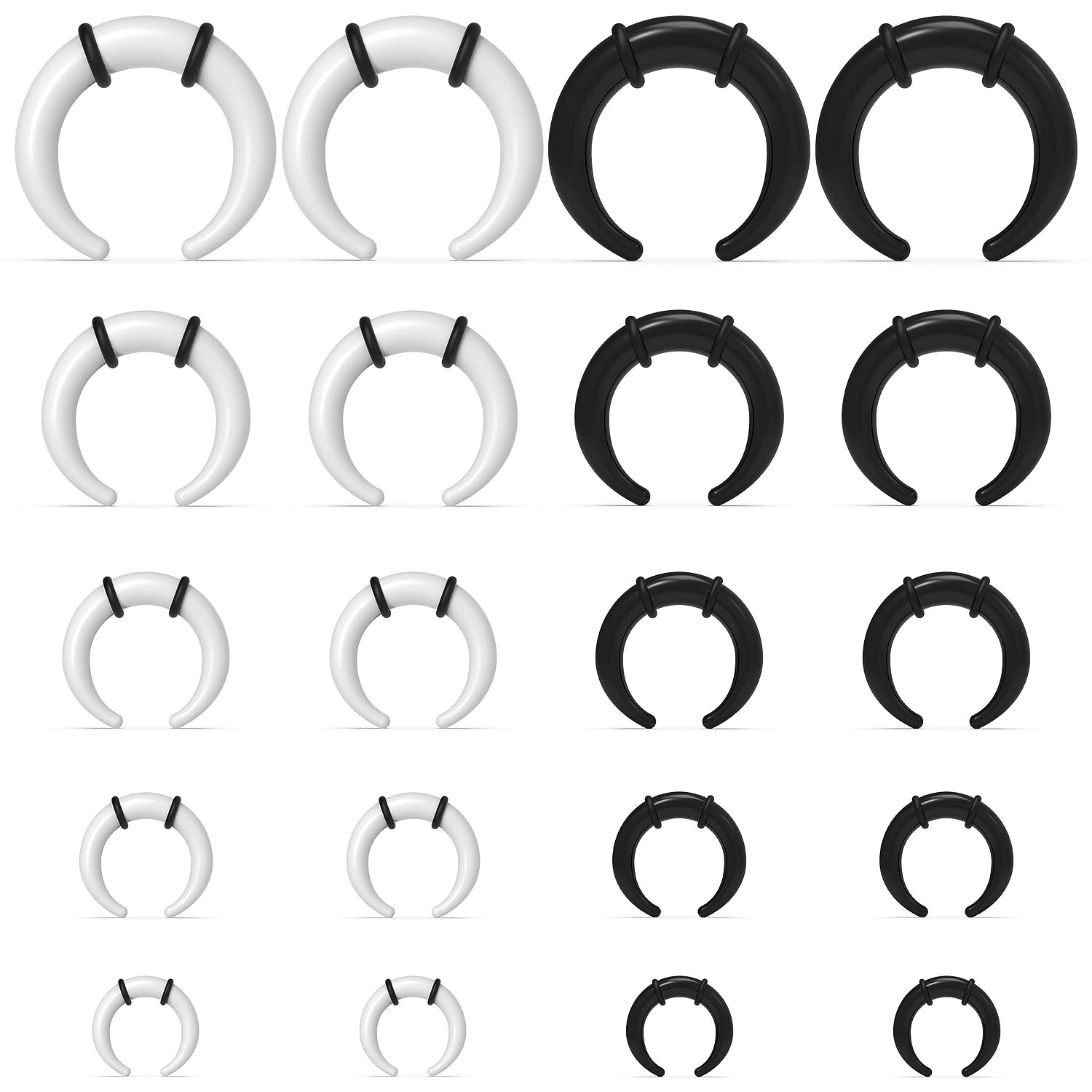 Body Jewelry Ear Gauges - Anelli per setto grandi 14G 12G