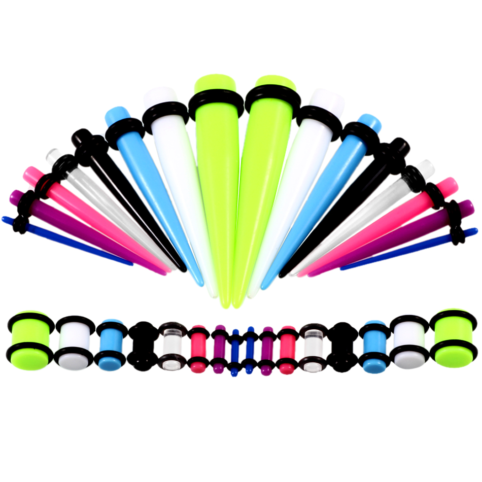 36 pz/lotto Acrilico Calibro D - Body Jewelry Ear Gauges recensione e prezzo