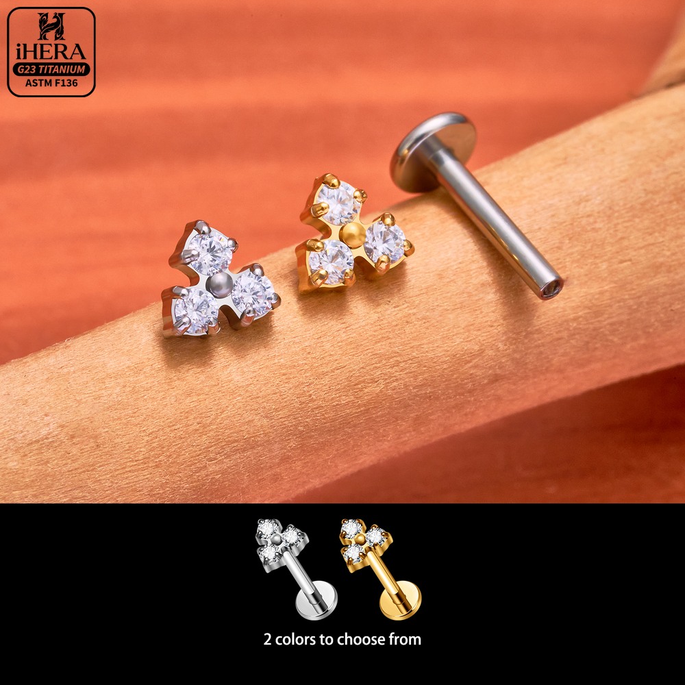 Piercing Labret in Titanio G23 - Flat Back Labret Stud recensione e prezzo
