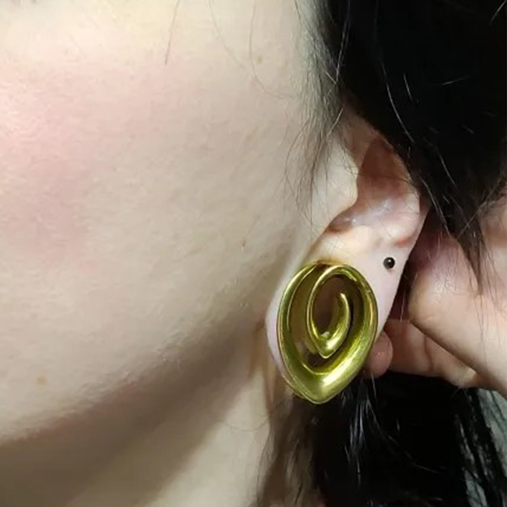 Twolobes 2PCS Spiral Semplice  - Body Jewelry Ear Gauges recensione e prezzo