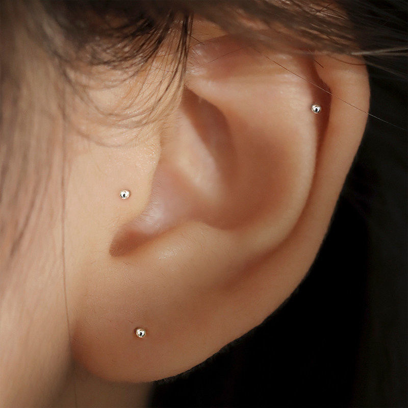 2 pezzi orecchini a bottone co - Flat Back Labret Stud recensione e prezzo