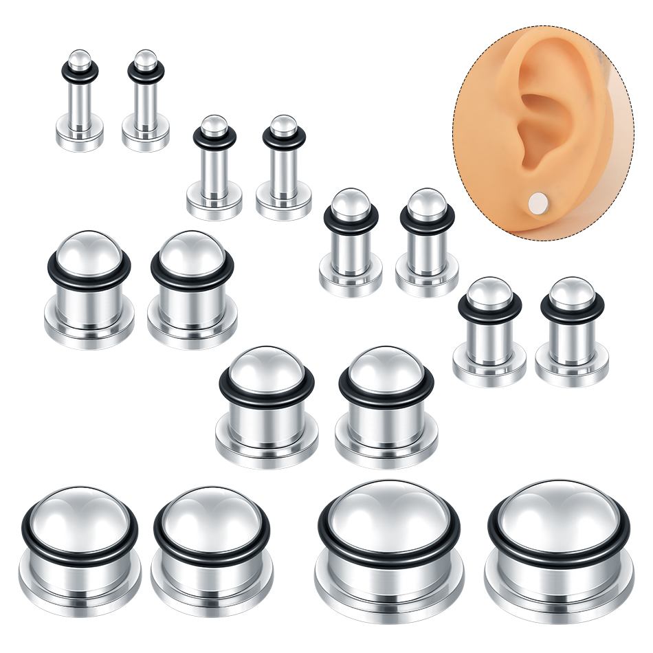 1 paio in acciaio inossidabile - Body Jewelry Ear Gauges recensione e prezzo