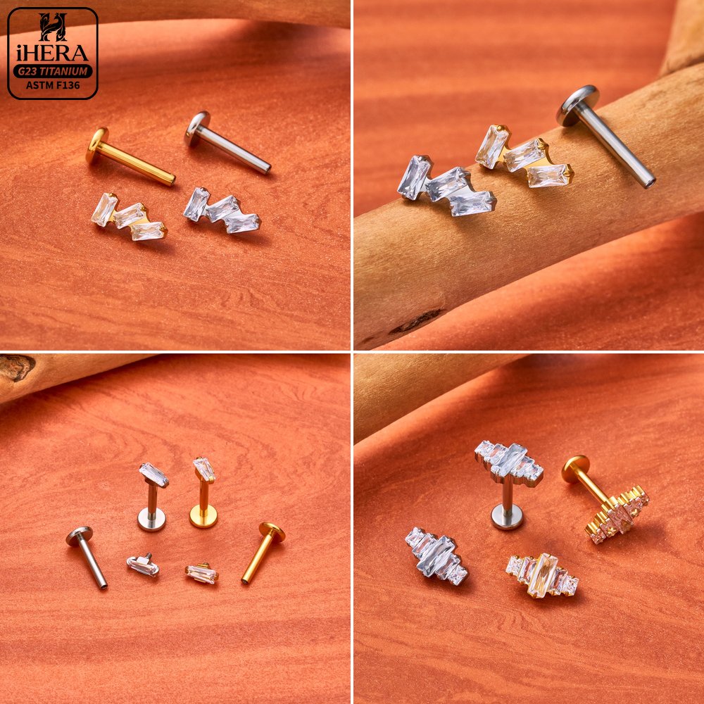 Piercing in Titanio ASTM F136  - Flat Back Labret Stud recensione e prezzo