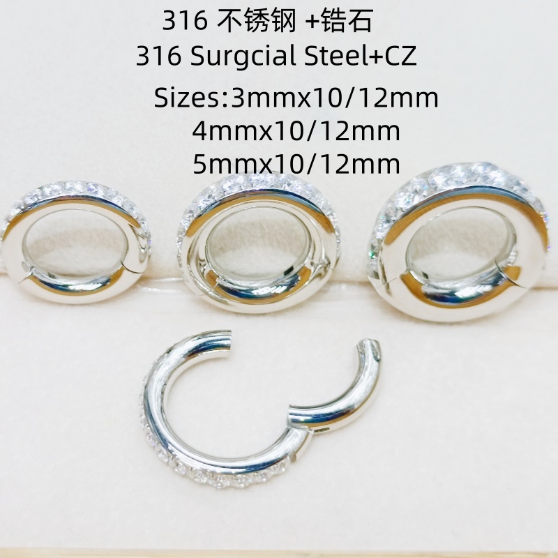 10 PZ 3mm 4mm 5mm Calibre Acci - Clicker Ring Seamless recensione e prezzo