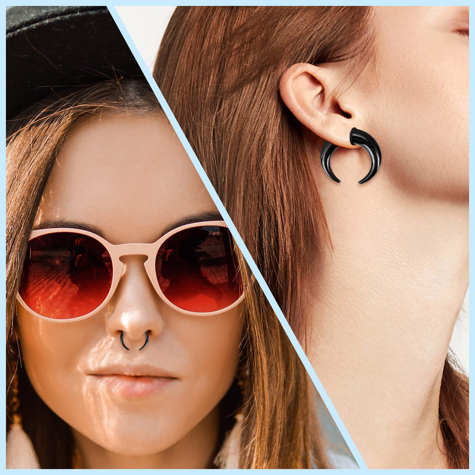 18 Pz Acrilico Setto Pincher C - Body Jewelry Ear Gauges recensione e prezzo