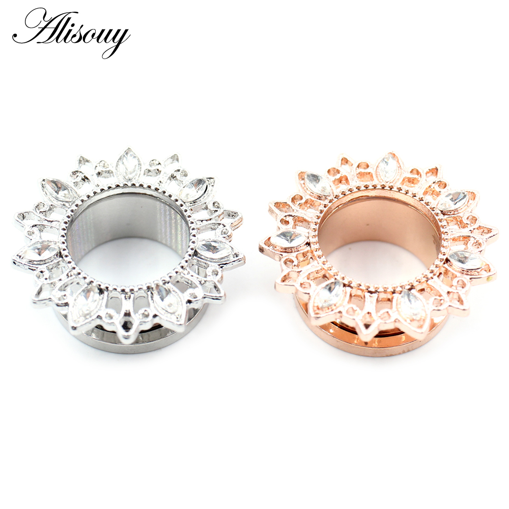 Alisouy 2 pezzi in acciaio ino - Body Jewelry Ear Gauges recensione e prezzo